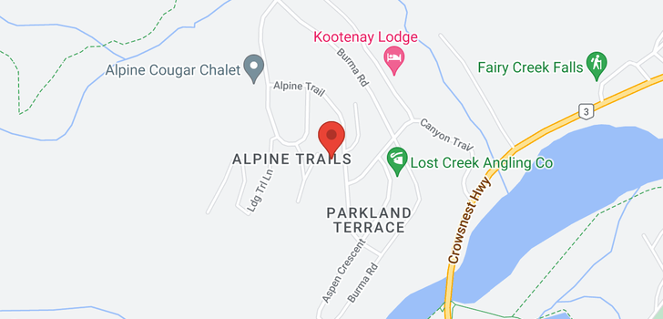 map of Lot 4 - 7 ALPINE TRAIL PLACE